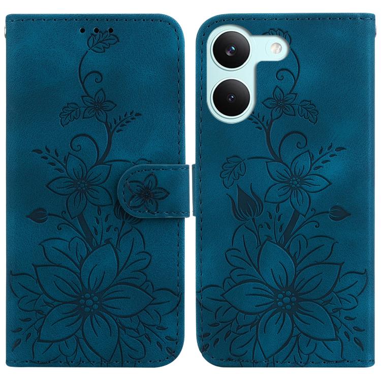 Lily Embossed Leather Phone Case, For Redmi A7 Pro 4G / 5G 171mm / Poco C85x 5G, For Redmi 15a 5G, For Redmi Turbo 5 Max 5G / Poco X8 Pro Max 5G, For Redmi Turbo 5 5G / Poco X8 Pro 5G