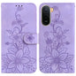 Lily Embossed Leather Phone Case, For Redmi A7 Pro 4G / 5G 171mm / Poco C85x 5G, For Redmi 15a 5G, For Redmi Turbo 5 Max 5G / Poco X8 Pro Max 5G, For Redmi Turbo 5 5G / Poco X8 Pro 5G