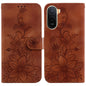 Lily Embossed Leather Phone Case, For Redmi A7 Pro 4G / 5G 171mm / Poco C85x 5G, For Redmi 15a 5G, For Redmi Turbo 5 Max 5G / Poco X8 Pro Max 5G, For Redmi Turbo 5 5G / Poco X8 Pro 5G