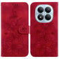 Lily Embossed Leather Phone Case, For Redmi Note 15 Pro+ 5G 163.3mm / Poco M8 Pro 5G, For Redmi Note 15 4G / 5G 164mm / Poco M8 5G, For Redmi Note 15 Pro 4G Global 163.2mm, For Redmi Note 15 Pro 5G Global 163.6mm