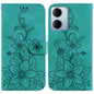 Lily Embossed Leather Phone Case, For Redmi A7 Pro 4G / 5G 171mm / Poco C85x 5G, For Redmi 15a 5G, For Redmi Turbo 5 Max 5G / Poco X8 Pro Max 5G, For Redmi Turbo 5 5G / Poco X8 Pro 5G