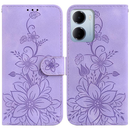 Lily Embossed Leather Phone Case, For Redmi A7 Pro 4G / 5G 171mm / Poco C85x 5G, For Redmi 15a 5G, For Redmi Turbo 5 Max 5G / Poco X8 Pro Max 5G, For Redmi Turbo 5 5G / Poco X8 Pro 5G