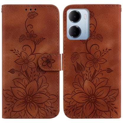 Lily Embossed Leather Phone Case, For Redmi A7 Pro 4G / 5G 171mm / Poco C85x 5G, For Redmi 15a 5G, For Redmi Turbo 5 Max 5G / Poco X8 Pro Max 5G, For Redmi Turbo 5 5G / Poco X8 Pro 5G