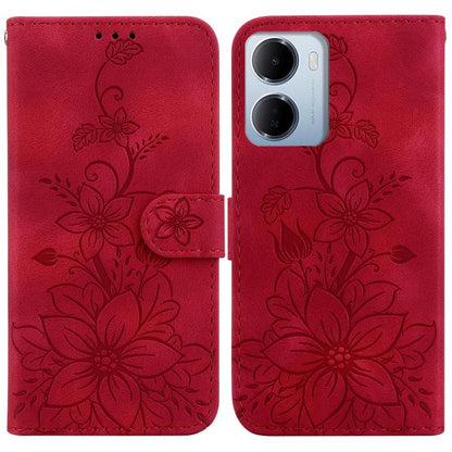 Lily Embossed Leather Phone Case, For Redmi A7 Pro 4G / 5G 171mm / Poco C85x 5G, For Redmi 15a 5G, For Redmi Turbo 5 Max 5G / Poco X8 Pro Max 5G, For Redmi Turbo 5 5G / Poco X8 Pro 5G