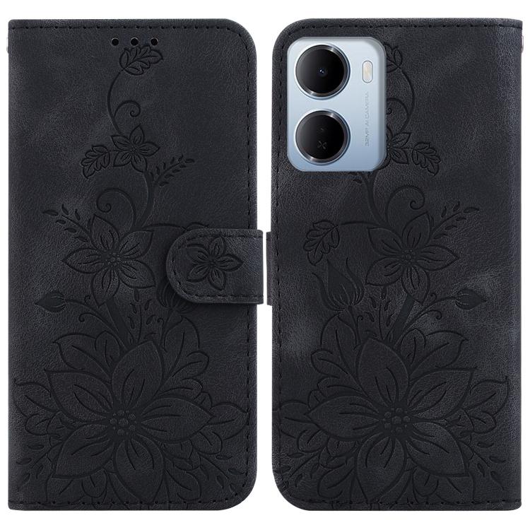 Lily Embossed Leather Phone Case, For Redmi A7 Pro 4G / 5G 171mm / Poco C85x 5G, For Redmi 15a 5G, For Redmi Turbo 5 Max 5G / Poco X8 Pro Max 5G, For Redmi Turbo 5 5G / Poco X8 Pro 5G