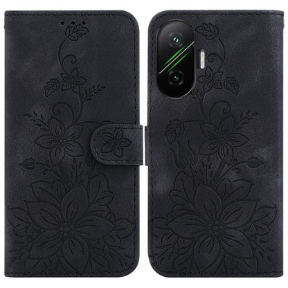 Lily Embossed Leather Phone Case, For Redmi Turbo 4 Pro / Xiaomi Poco F7, For Redmi A5 4G 173.3mm, For Redmi A5 4G 171.7mm, For Redmi Note 14S 4G
