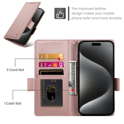 Side Buckle Magnetic Frosted Leather Phone Case, For iPhone 15 Pro Max, For iPhone 15 Pro, For iPhone 15 Plus