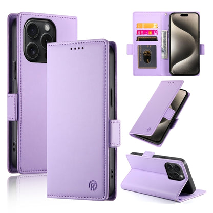 Side Buckle Magnetic Frosted Leather Phone Case, For iPhone 15 Pro Max, For iPhone 15 Pro, For iPhone 15 Plus