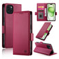 Side Buckle Magnetic Frosted Leather Phone Case, For iPhone 15 Pro Max, For iPhone 15 Pro, For iPhone 15 Plus