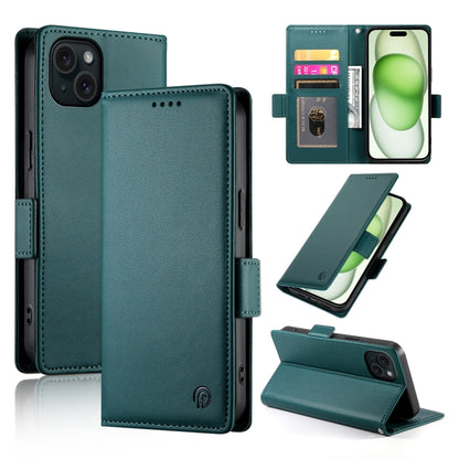 Side Buckle Magnetic Frosted Leather Phone Case, For iPhone 15 Pro Max, For iPhone 15 Pro, For iPhone 15 Plus