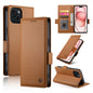 Side Buckle Magnetic Frosted Leather Phone Case, For iPhone 15, For iPhone 14 Plus, For iPhone 14