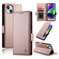 Side Buckle Magnetic Frosted Leather Phone Case, For iPhone 15, For iPhone 14 Plus, For iPhone 14