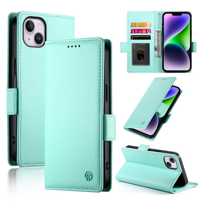 Side Buckle Magnetic Frosted Leather Phone Case, For iPhone 15, For iPhone 14 Plus, For iPhone 14