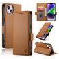 Side Buckle Magnetic Frosted Leather Phone Case, For iPhone 15, For iPhone 14 Plus, For iPhone 14