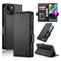 Side Buckle Magnetic Frosted Leather Phone Case, For iPhone 15, For iPhone 14 Plus, For iPhone 14