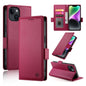 Side Buckle Magnetic Frosted Leather Phone Case, For iPhone 15, For iPhone 14 Plus, For iPhone 14