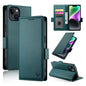 Side Buckle Magnetic Frosted Leather Phone Case, For iPhone 15, For iPhone 14 Plus, For iPhone 14