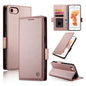 Side Buckle Magnetic Frosted Leather Phone Case, For iPhone 14 Pro, For iPhone 14 Pro Max, For iPhone SE 2022 / SE 2020 / 8