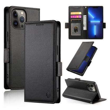 Side Buckle Magnetic Frosted Leather Phone Case, For iPhone 13 Pro Max, For iPhone 13 Pro, For iPhone 13