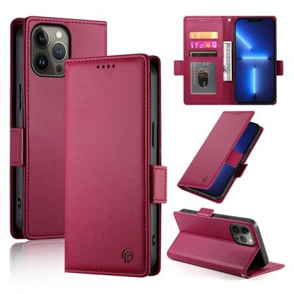 Side Buckle Magnetic Frosted Leather Phone Case, For iPhone 13 Pro Max, For iPhone 13 Pro, For iPhone 13