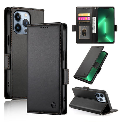 Side Buckle Magnetic Frosted Leather Phone Case, For iPhone 13 Pro Max, For iPhone 13 Pro, For iPhone 13
