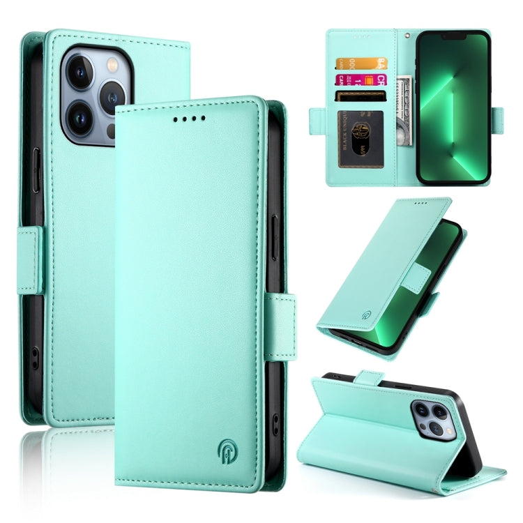 Side Buckle Magnetic Frosted Leather Phone Case, For iPhone 13 Pro Max, For iPhone 13 Pro, For iPhone 13
