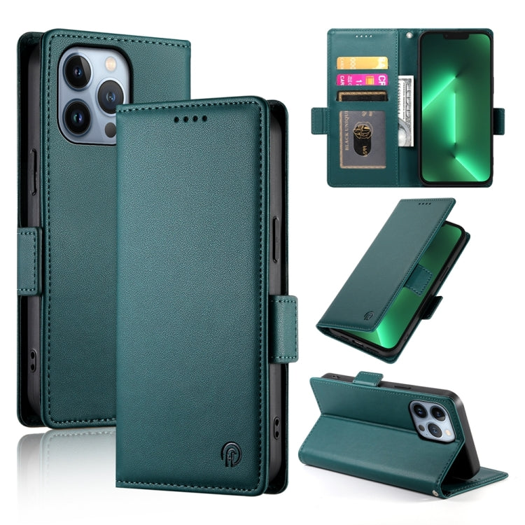 Side Buckle Magnetic Frosted Leather Phone Case, For iPhone 13 Pro Max, For iPhone 13 Pro, For iPhone 13