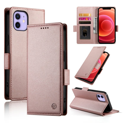 Side Buckle Magnetic Frosted Leather Phone Case, For iPhone 13 mini, For iPhone 12 / 12 Pro, For iPhone 12 Pro Max