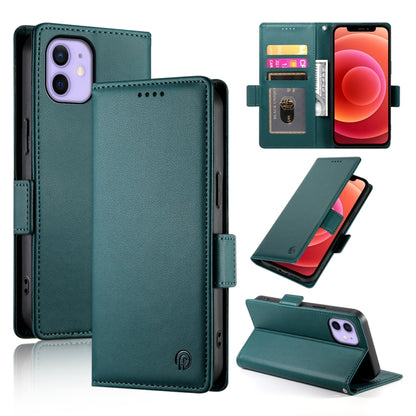 Side Buckle Magnetic Frosted Leather Phone Case, For iPhone 13 mini, For iPhone 12 / 12 Pro, For iPhone 12 Pro Max