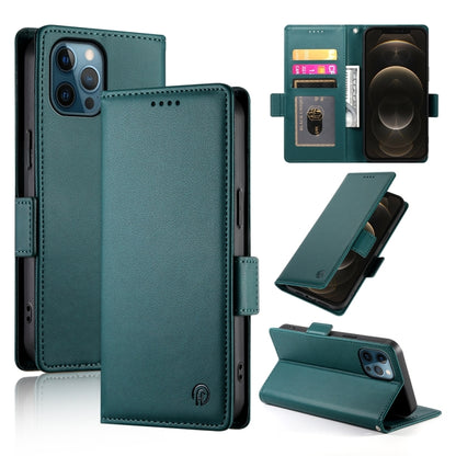 Side Buckle Magnetic Frosted Leather Phone Case, For iPhone 13 mini, For iPhone 12 / 12 Pro, For iPhone 12 Pro Max