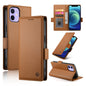 Side Buckle Magnetic Frosted Leather Phone Case, For iPhone 12 mini, For iPhone 11 Pro Max, For iPhone 11