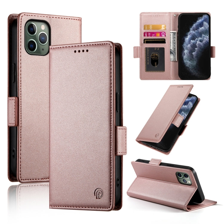 Side Buckle Magnetic Frosted Leather Phone Case, For iPhone 11 Pro, For iPhone X / XS, For iPhone XR