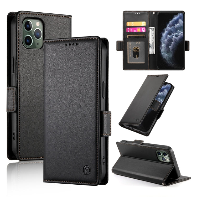 Side Buckle Magnetic Frosted Leather Phone Case, For iPhone 11 Pro, For iPhone X / XS, For iPhone XR