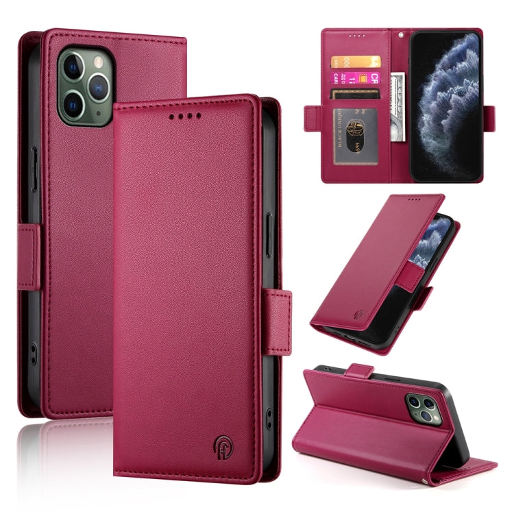 Side Buckle Magnetic Frosted Leather Phone Case, For iPhone 11 Pro, For iPhone X / XS, For iPhone XR