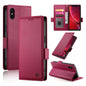 Side Buckle Magnetic Frosted Leather Phone Case, For iPhone 11 Pro, For iPhone X / XS, For iPhone XR