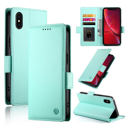 Side Buckle Magnetic Frosted Leather Phone Case, For iPhone 11 Pro, For iPhone X / XS, For iPhone XR