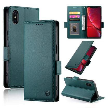 Side Buckle Magnetic Frosted Leather Phone Case, For iPhone 11 Pro, For iPhone X / XS, For iPhone XR