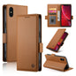 Side Buckle Magnetic Frosted Leather Phone Case, For iPhone 11 Pro, For iPhone X / XS, For iPhone XR