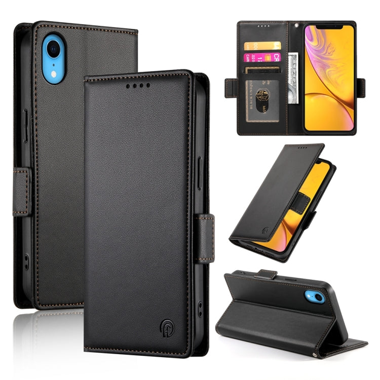 Side Buckle Magnetic Frosted Leather Phone Case, For iPhone 11 Pro, For iPhone X / XS, For iPhone XR