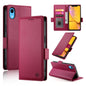Side Buckle Magnetic Frosted Leather Phone Case, For iPhone 11 Pro, For iPhone X / XS, For iPhone XR