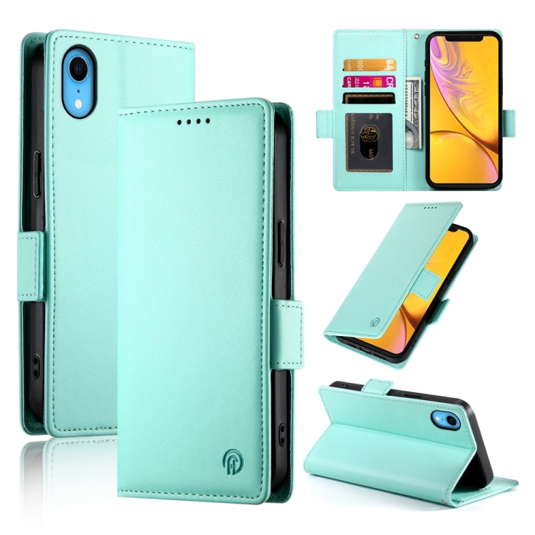 Side Buckle Magnetic Frosted Leather Phone Case, For iPhone 11 Pro, For iPhone X / XS, For iPhone XR