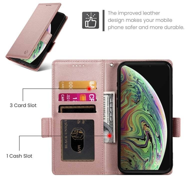 Side Buckle Magnetic Frosted Leather Phone Case, For iPhone XS Max, For iPhone 8 Plus / 7 Plus