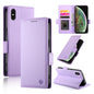 Side Buckle Magnetic Frosted Leather Phone Case, For iPhone XS Max, For iPhone 8 Plus / 7 Plus