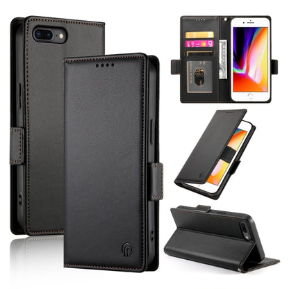Side Buckle Magnetic Frosted Leather Phone Case, For iPhone XS Max, For iPhone 8 Plus / 7 Plus