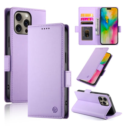 Side Buckle Magnetic Frosted Leather Phone Case, For iPhone 17, For iPhone Air, For iPhone 16 Pro Max
