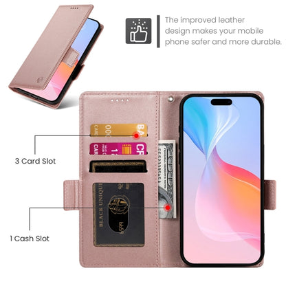 Side Buckle Magnetic Frosted Leather Phone Case, For iPhone 16 Pro, For iPhone 16 Plus, For iPhone 16