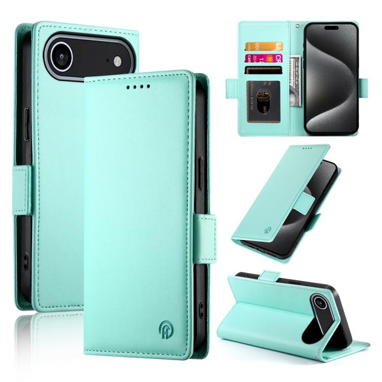 Side Buckle Magnetic Frosted Leather Phone Case, For iPhone 17, For iPhone Air, For iPhone 16 Pro Max