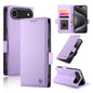 Side Buckle Magnetic Frosted Leather Phone Case, For iPhone 17, For iPhone Air, For iPhone 16 Pro Max