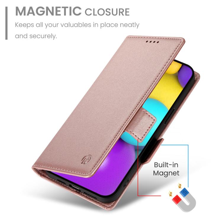 Side Buckle Magnetic Frosted Leather Phone Case, For iPhone 17, For iPhone Air, For iPhone 16 Pro Max