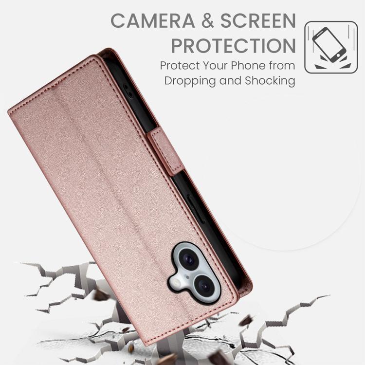 Side Buckle Magnetic Frosted Leather Phone Case, For iPhone 17, For iPhone Air, For iPhone 16 Pro Max